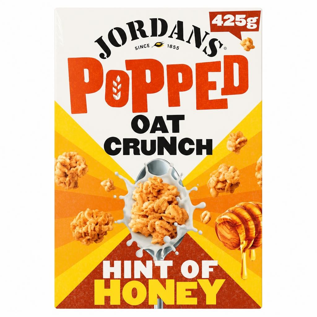 Jordans Popped Oat Crunch Cereal - Hint Of Honey 425g