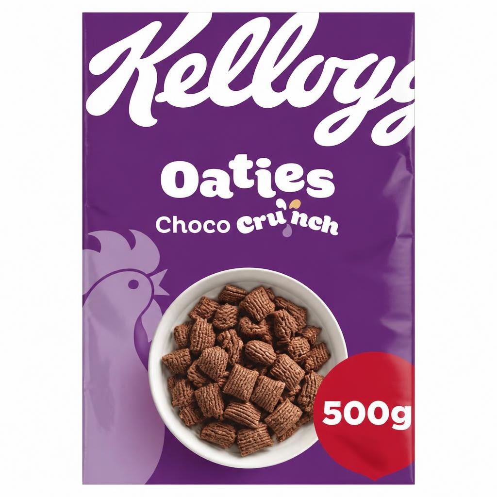 Kellogg's Oaties Chocolate Breakfast Cereal 500g