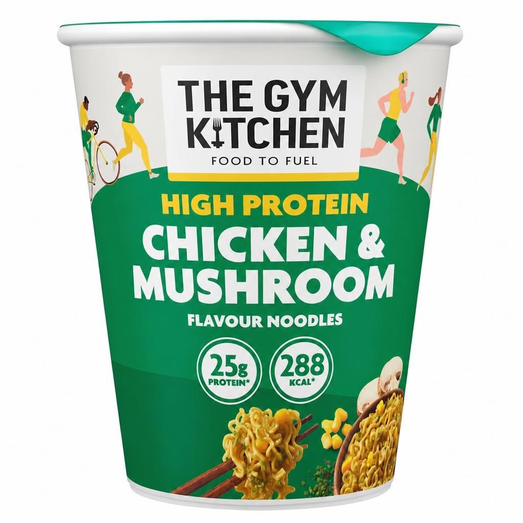 The Gym Kitchen High Protein Chicken & Mushroom Flavour Noodles 64g