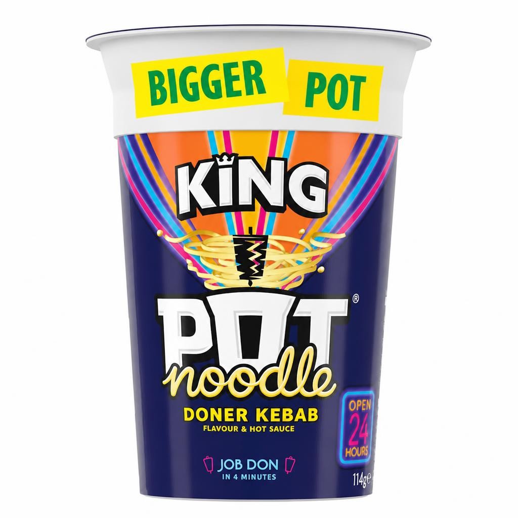 Pot Noodle Doner Kebab Instant Noodles King Pot 114g