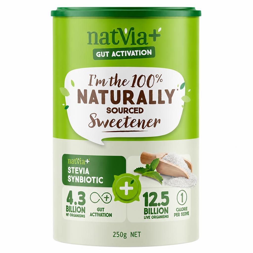 Natvia Stevia Synbiotic Sweetener 250g