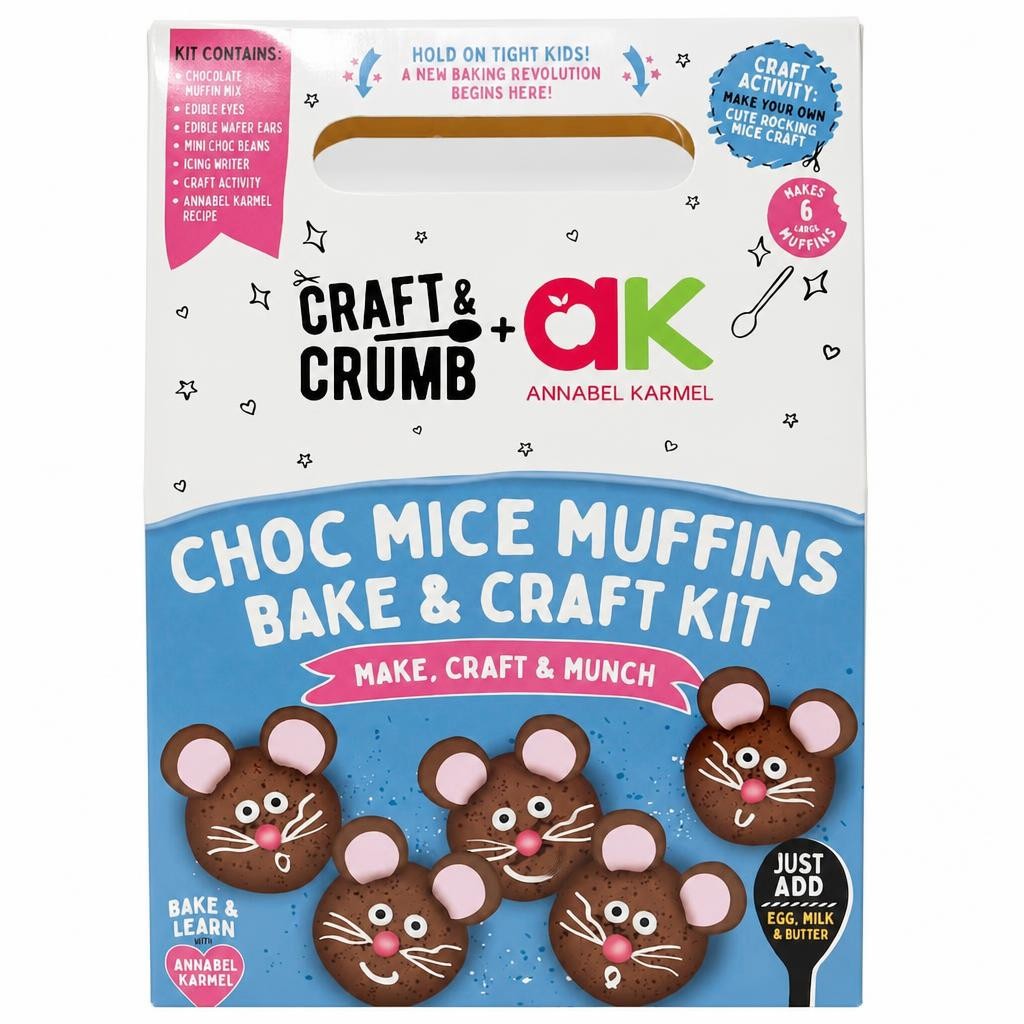 Craft & Crumb Choc Mice Muffins Bake & Craft Kit 235g