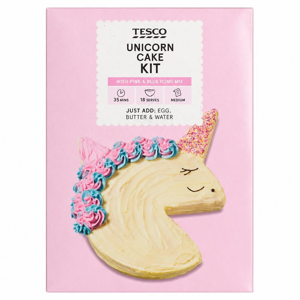 Tesco Unicorn Cake Kit 849g