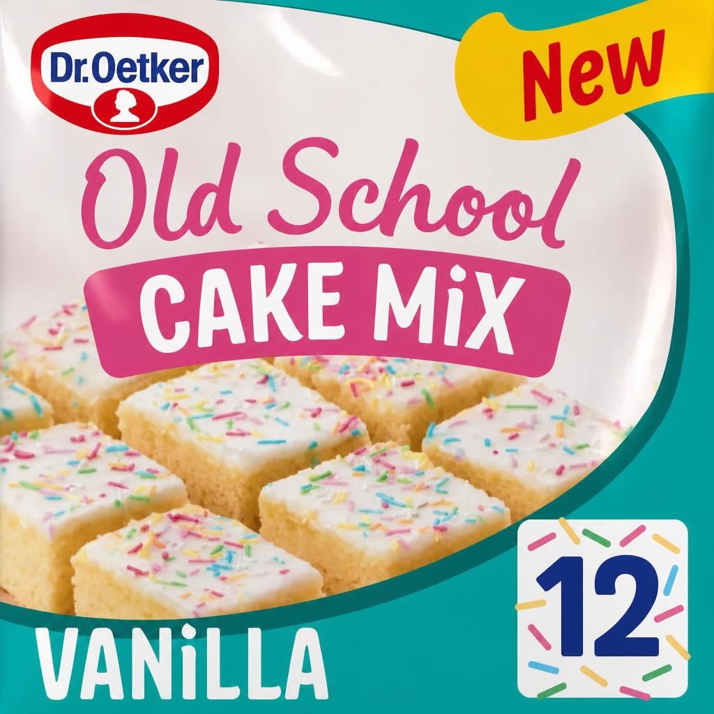 Dr. Oetker Old School Cake Mix - Vanilla 436g