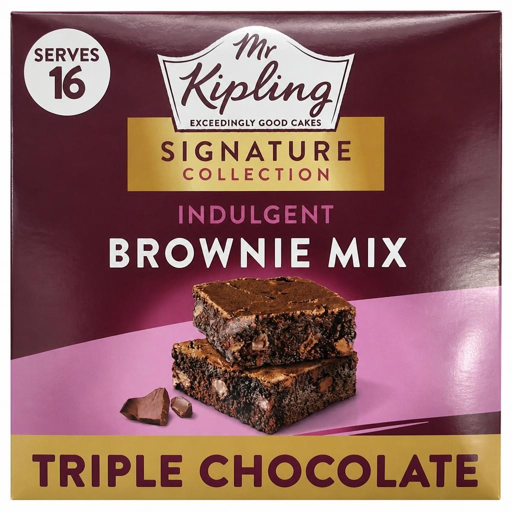 Mr Kipling Signature Baking Triple Chocolate Brownie Cake Mix 379g