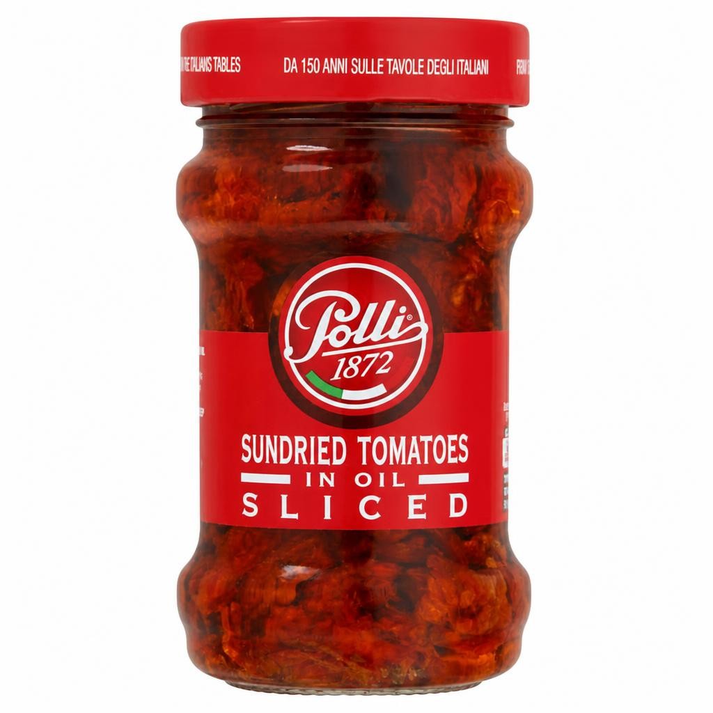 Polli Sliced Sundried Tomatoes in Oil 190g