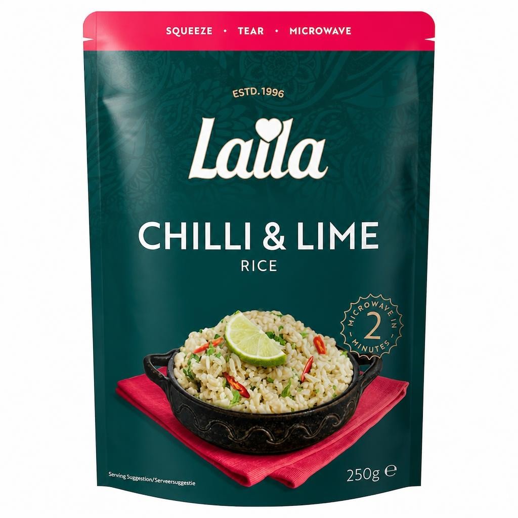 Laila Chilli & Lime Microwave Rice 250g