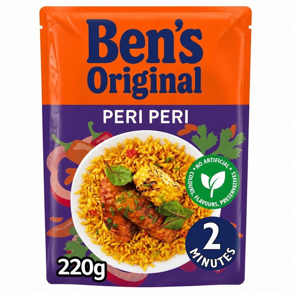 Bens Original Peri Peri Microwave Rice 220g