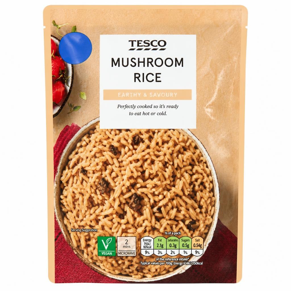 Tesco Mushroom Rice 250g