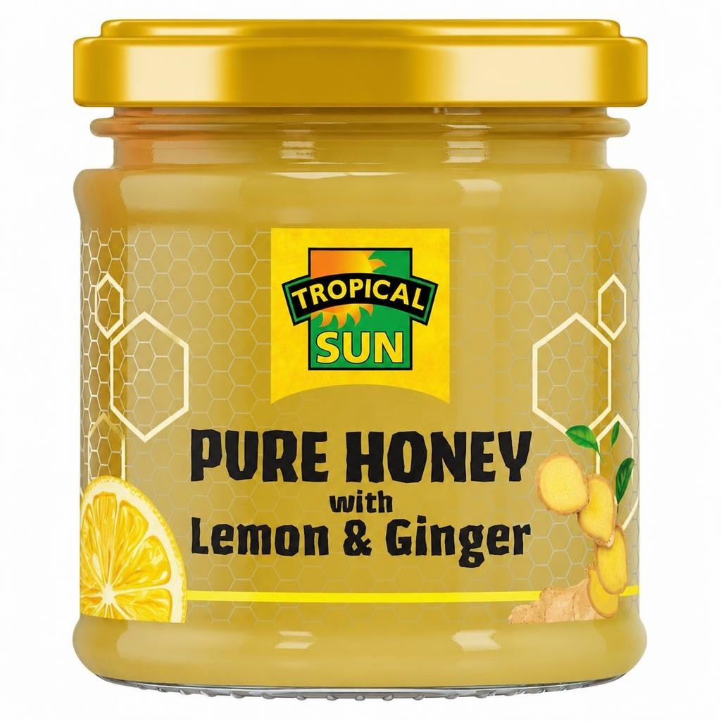 Tropical Sun Honey with Ginger and Lemon 250g