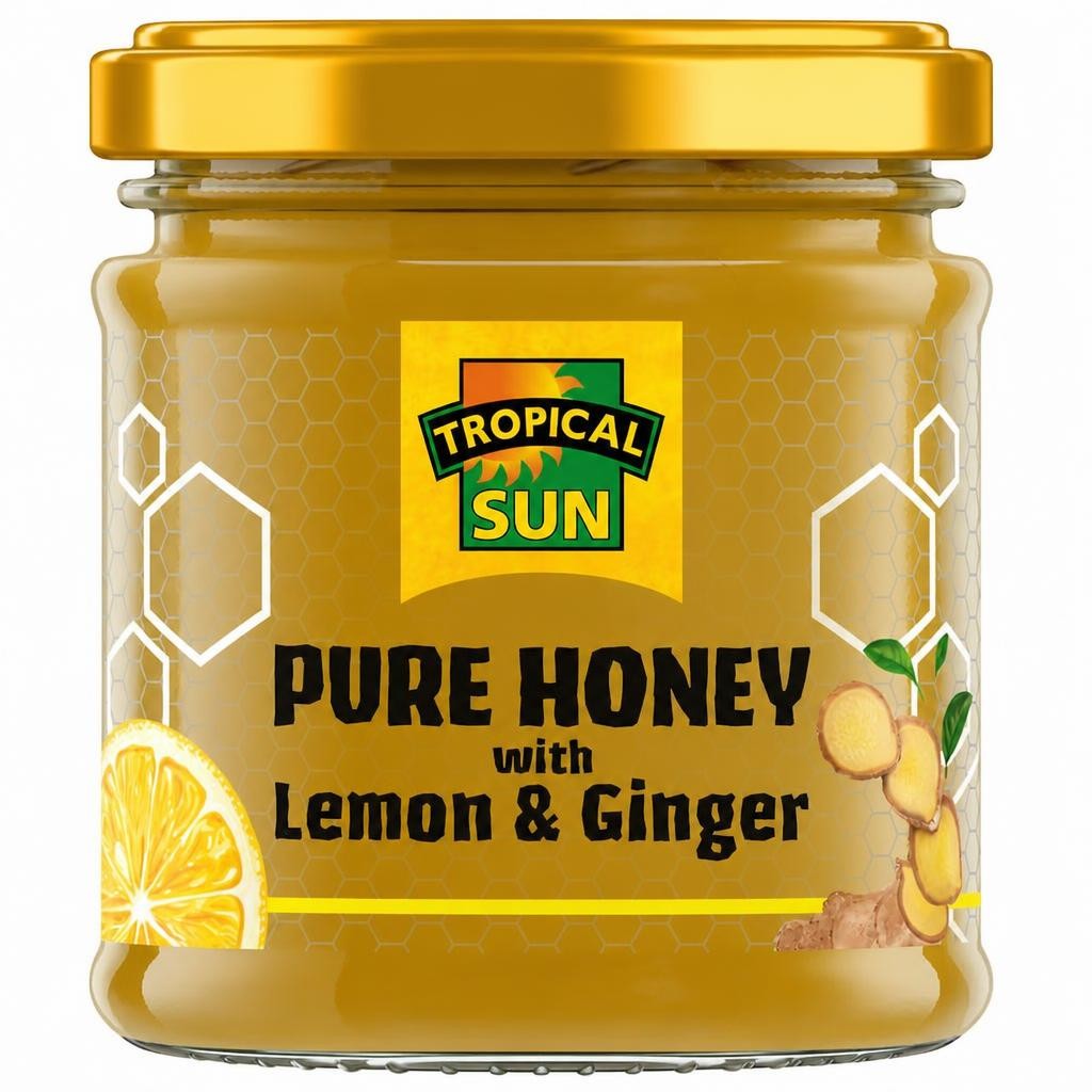 Tropical Sun Honey with Ginger and Lemon 250g