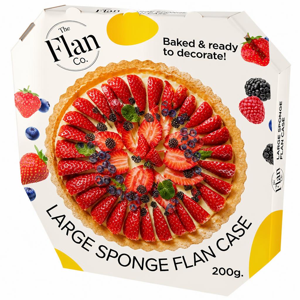 The Flan Co. Large Sponge Flan Case 200g