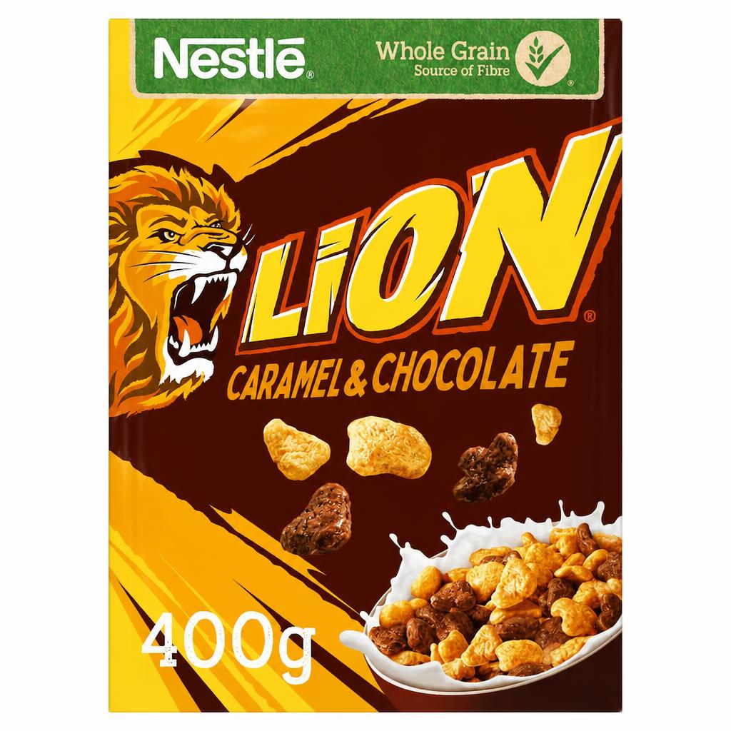 Nestle Lion Caramel & Chocolate Wholegrain Cereal 400g