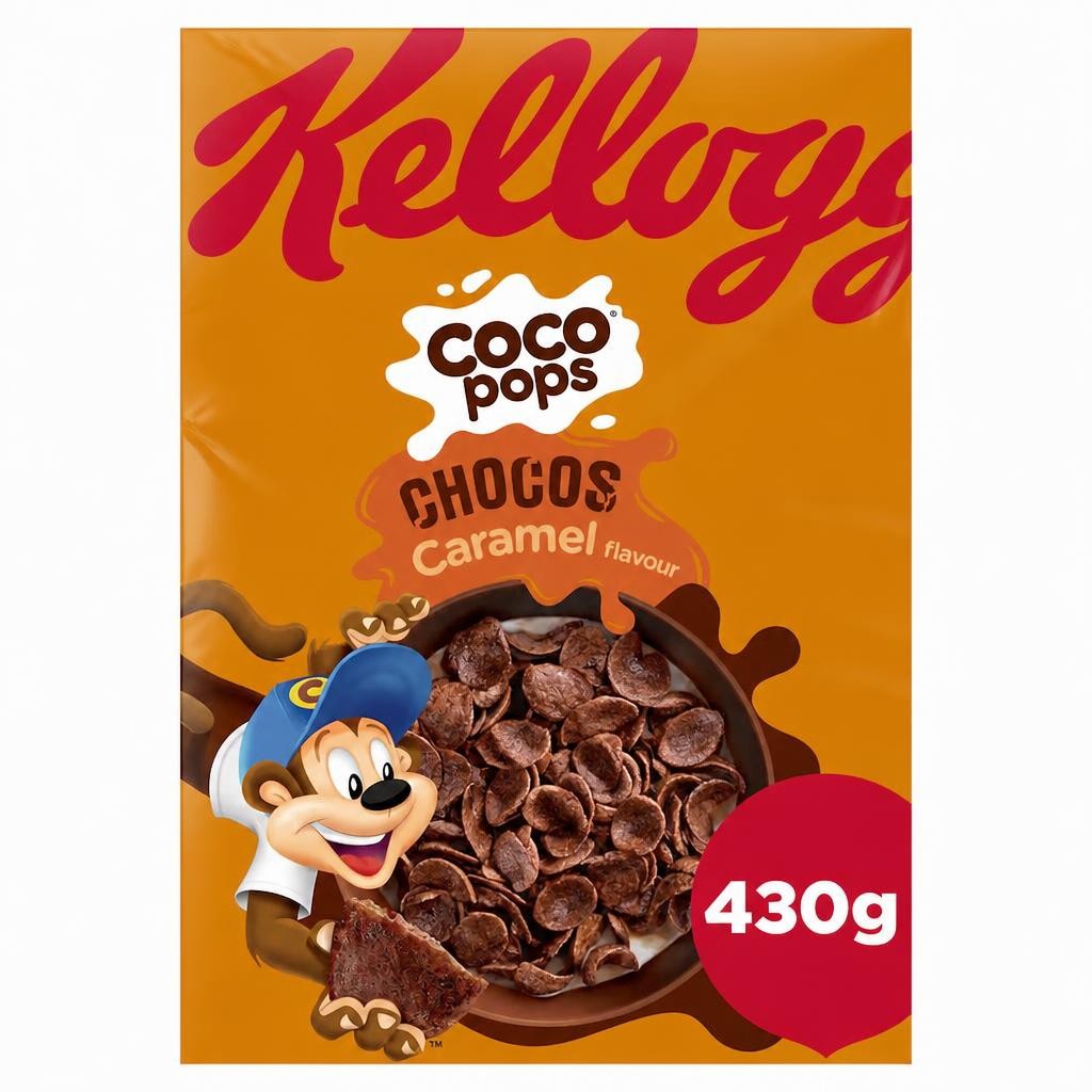Kellogg's Coco Pops Chocos Caramel Breakfast Cereal 430g