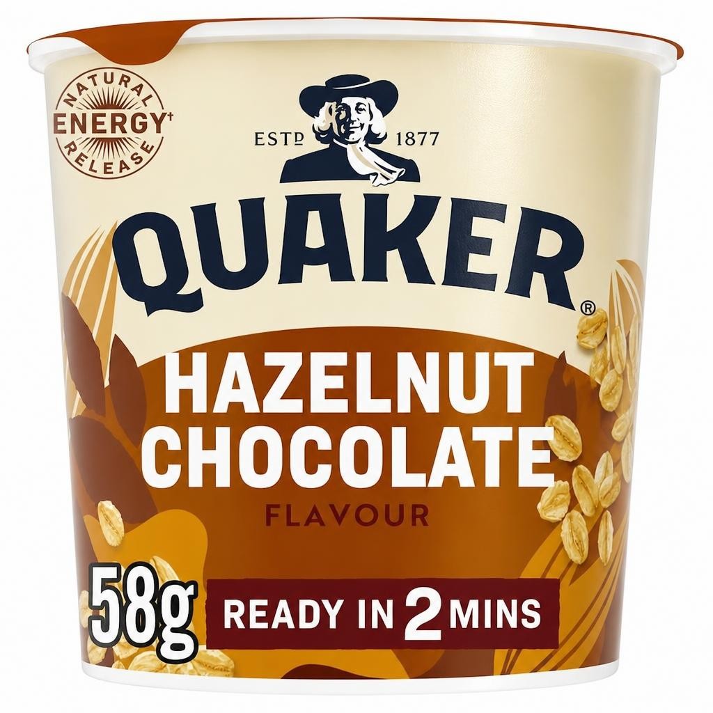 Quaker Hazelnut Chocolate Porridge Pot 58g