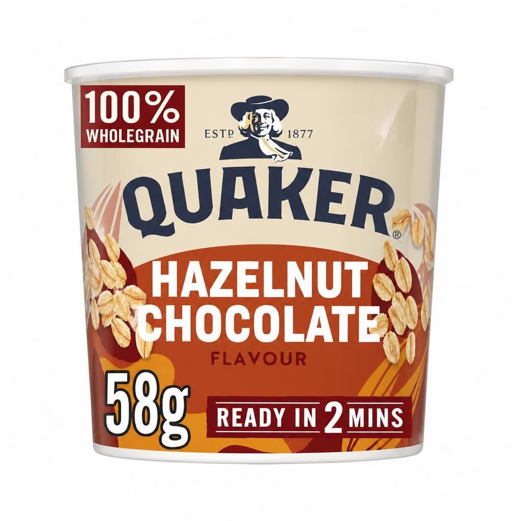 Quaker Hazelnut Chocolate Porridge Pot 58g