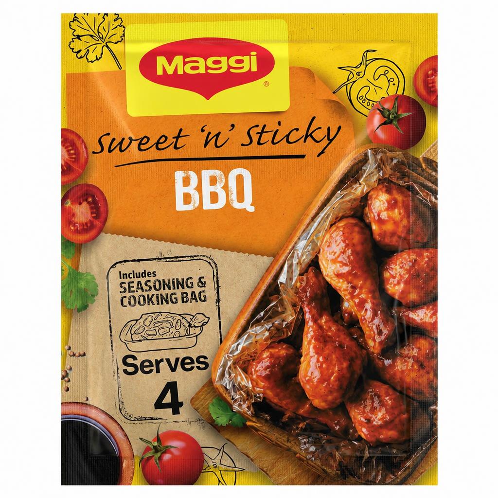 Maggi So Juicy Sweet and Sticky BBQ Chicken Herbs and Spices Recipe Mix 41g