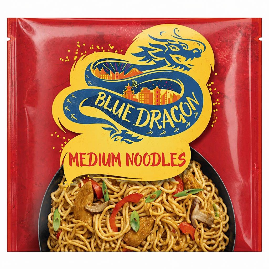 Blue Dragon Wok Ready Medium Noodles 300G