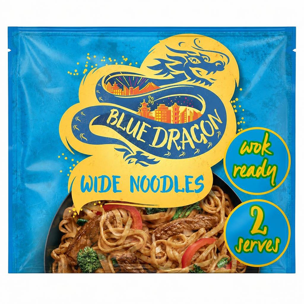 Blue Dragon Wok Ready Wide Noodles 300G
