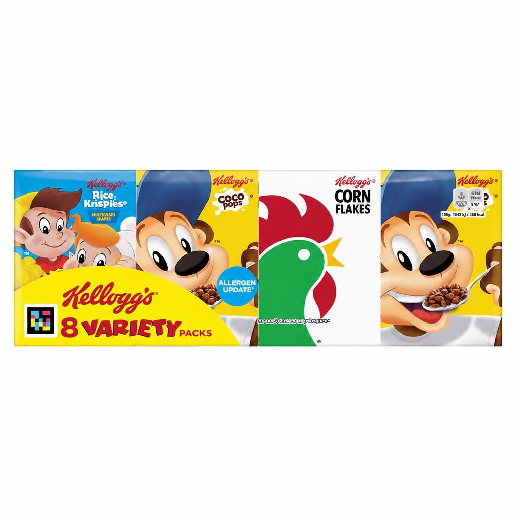 Kellogg's Variety Pack Breakfast Cereal 196g