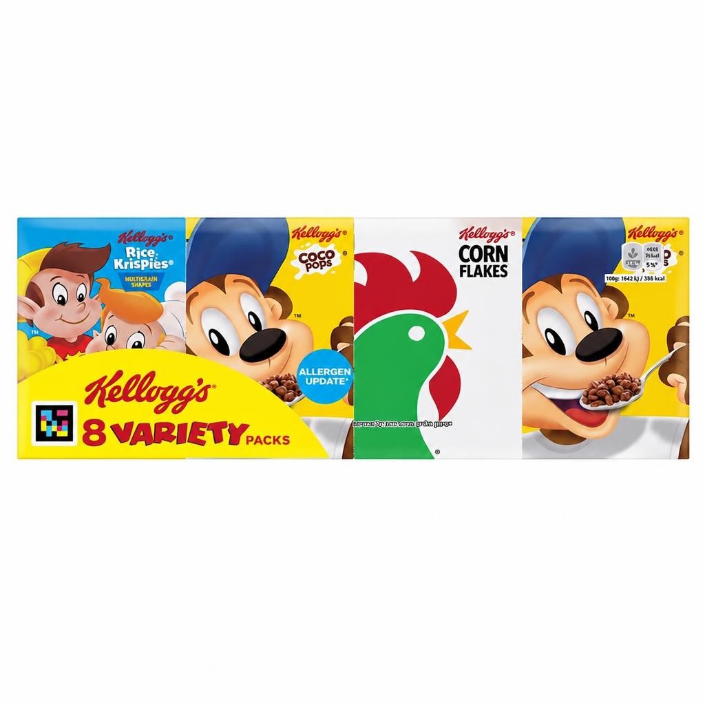 Kellogg's Variety Pack Breakfast Cereal 196g