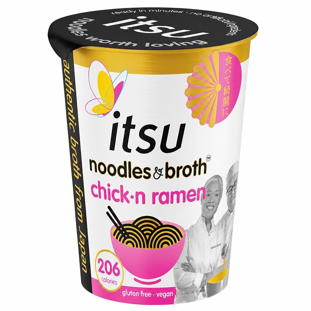 itsu chickn ramen instant noodles & broth pot 64g