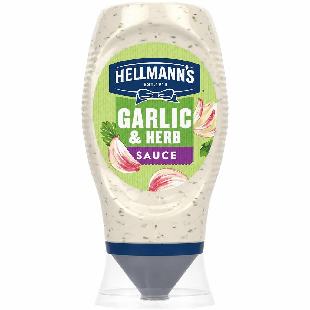 Hellmann's Garlic & Herb Sauce Squeezy 250ml