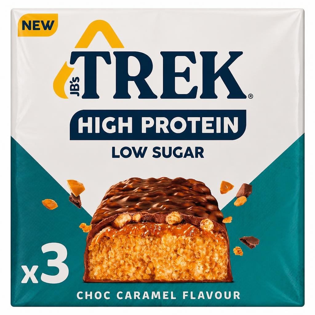 Trek High Protein Choc Caramel Flavour 3X44g