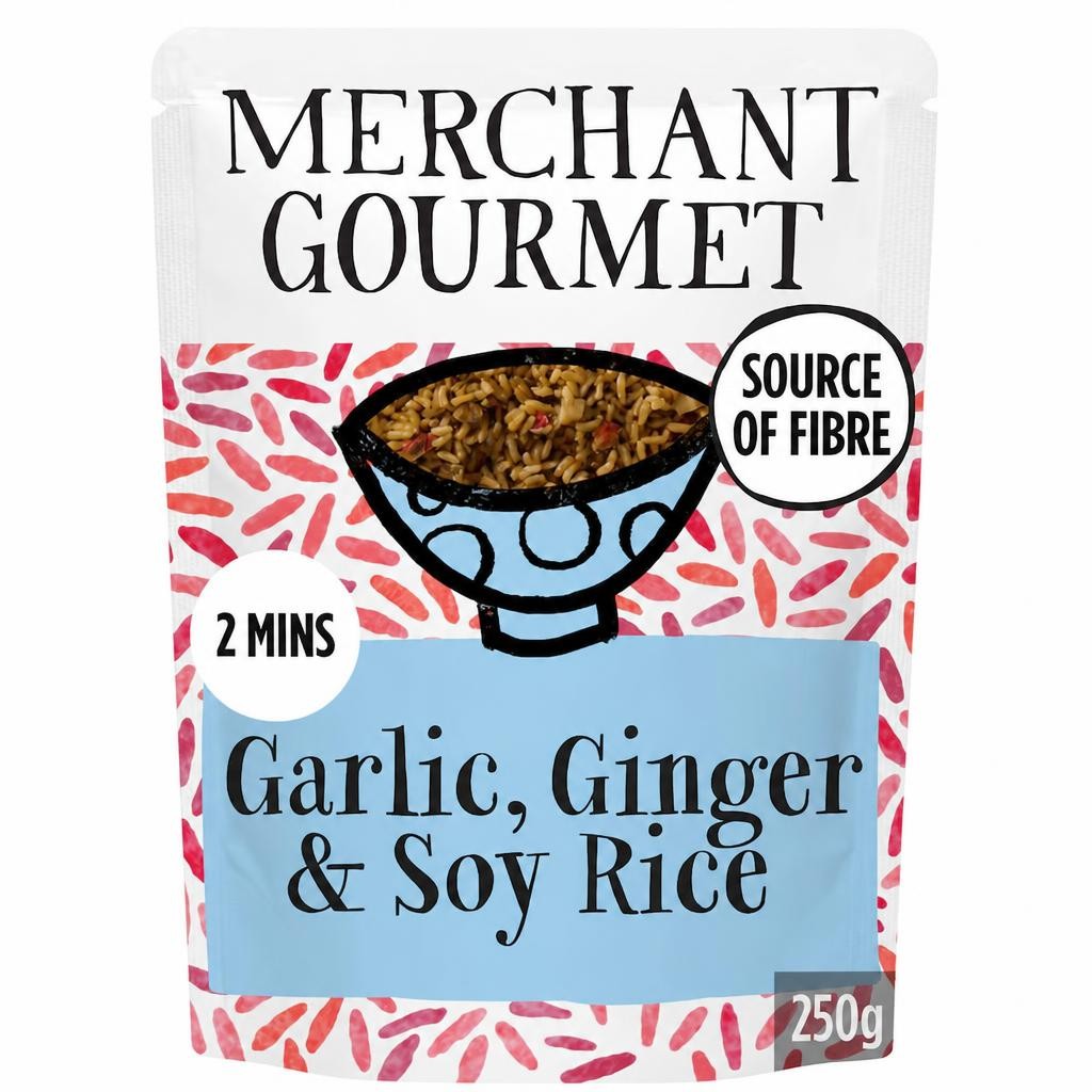 Merchant Gourmet Garlic, Ginger & Soy Rice 250g