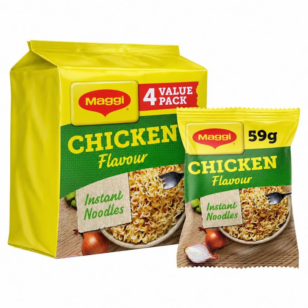 Maggi 3 Minute Instant Noodles Chicken Flavour 4x59g
