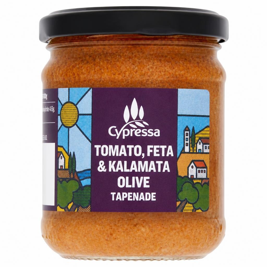 Cypressa Sundried Tomato, Feta & Kalamata Olive Tapenade 175g