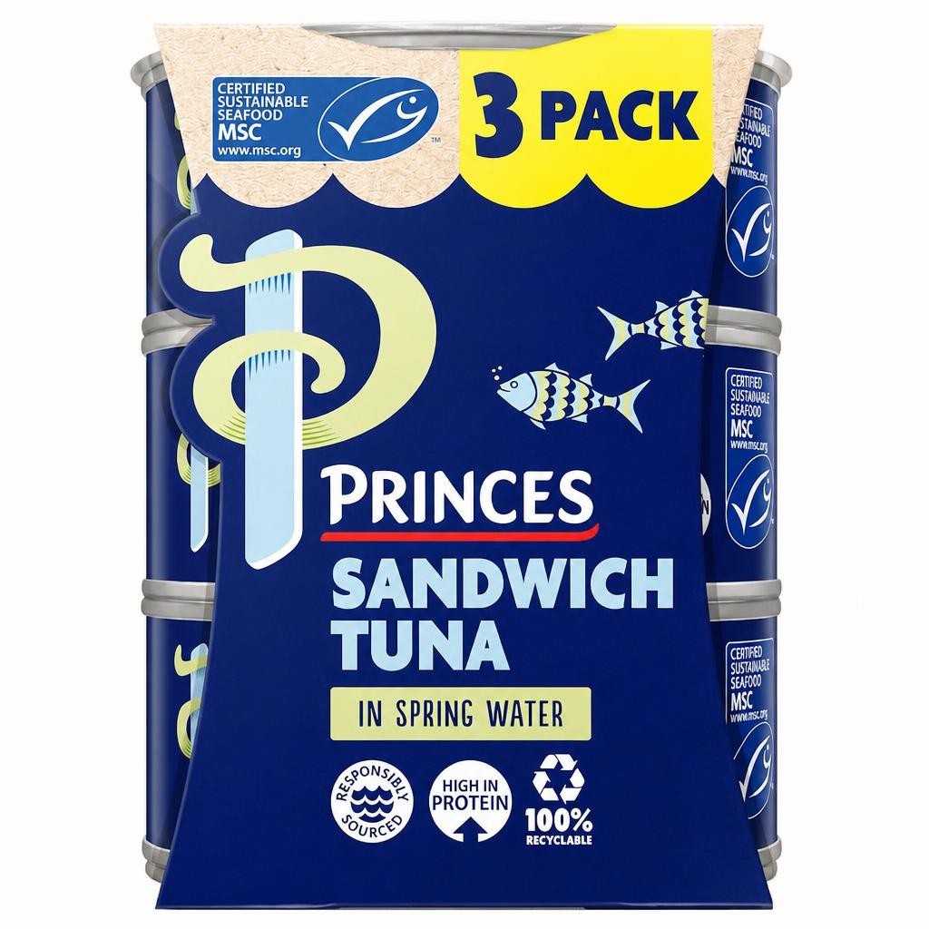 Princes Sandwich Tuna in Spring Water 3 x 140g
