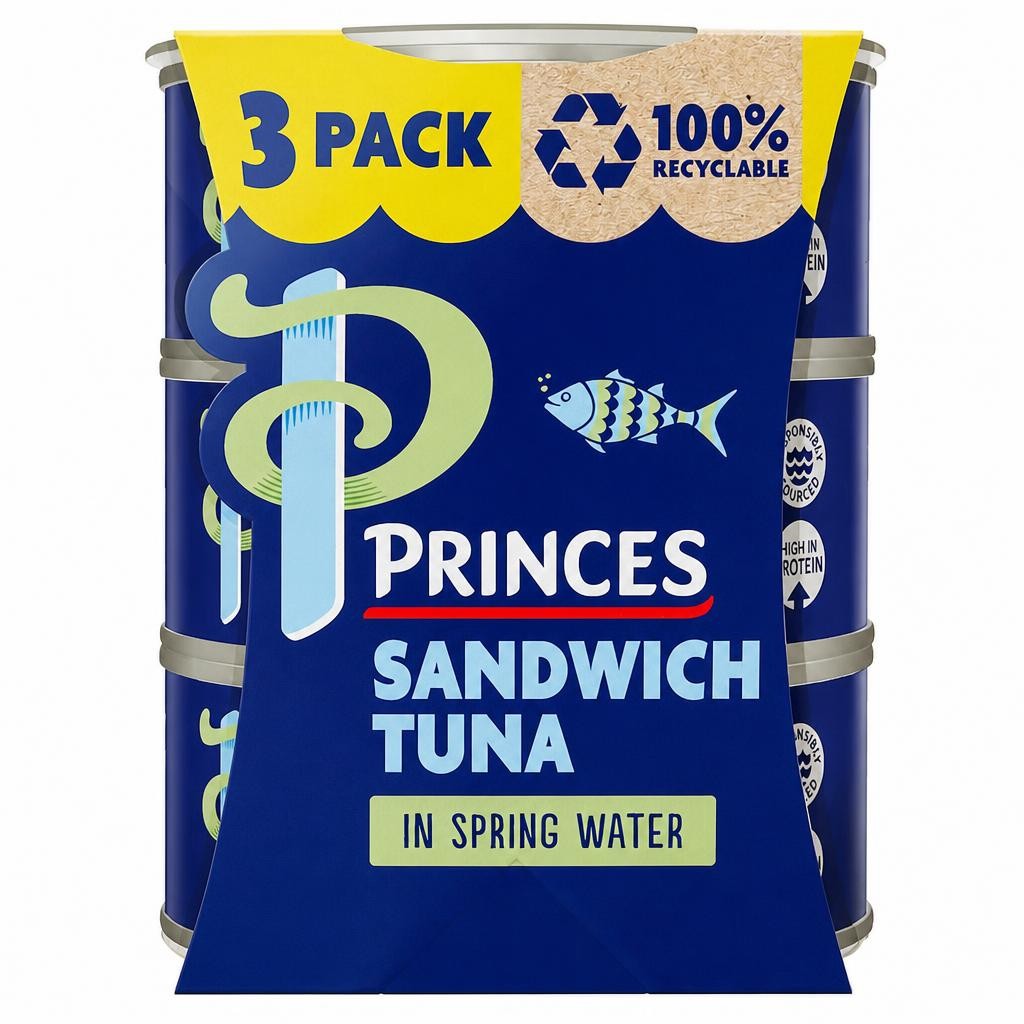 Princes Sandwich Tuna in Spring Water 3 x 140g