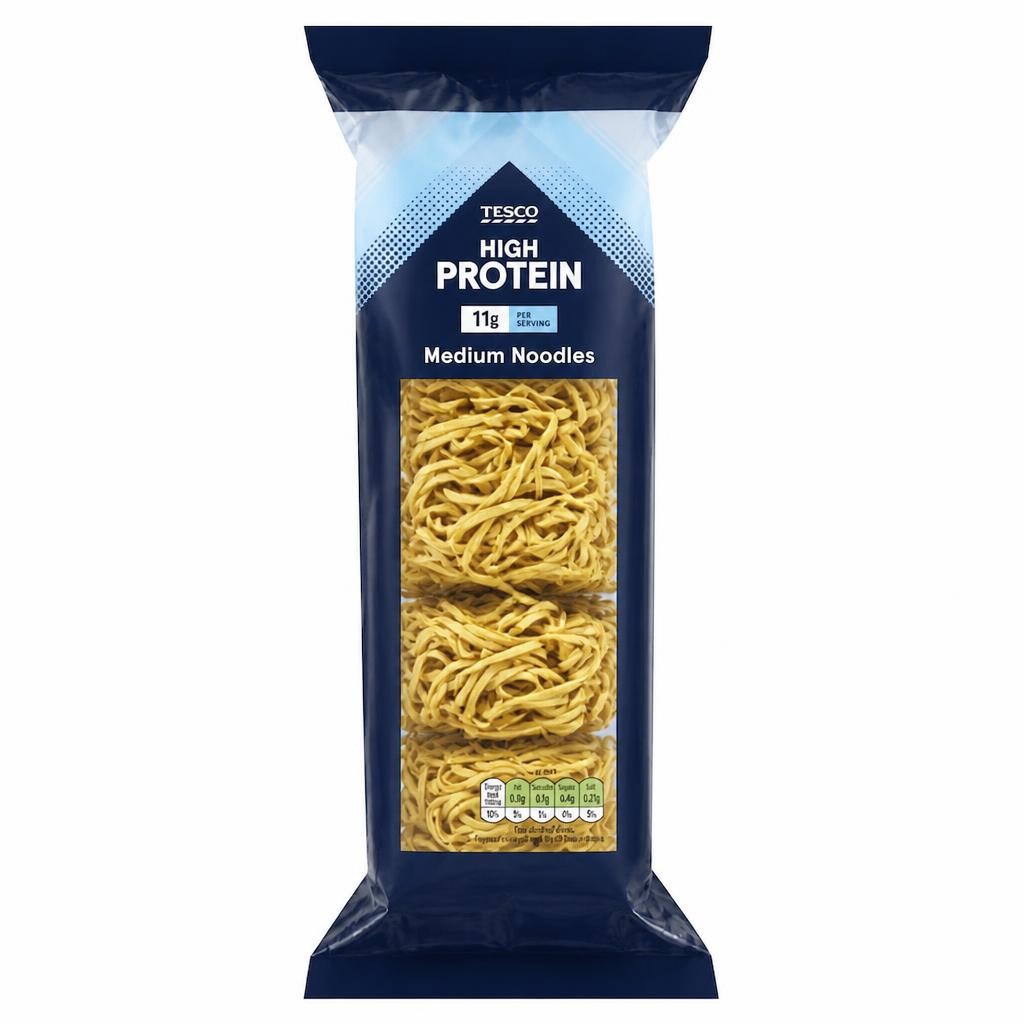 Tesco High Protein Medium Noodles 250g