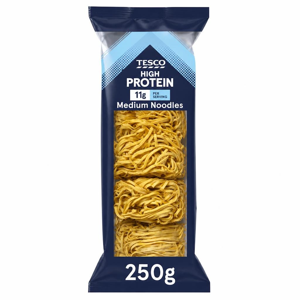 Tesco High Protein Medium Noodles 250g
