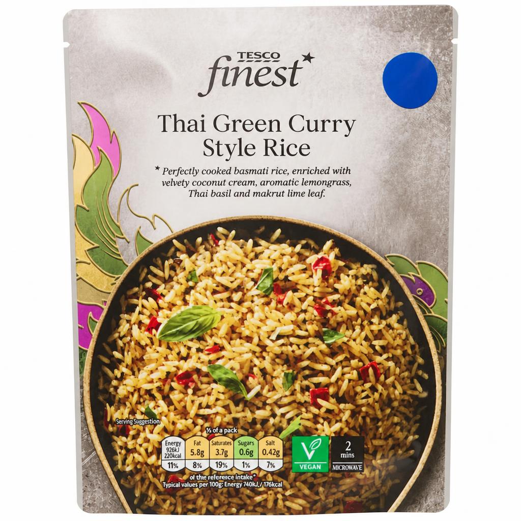 Tesco Finest Thai Green Curry Style Rice 250g
