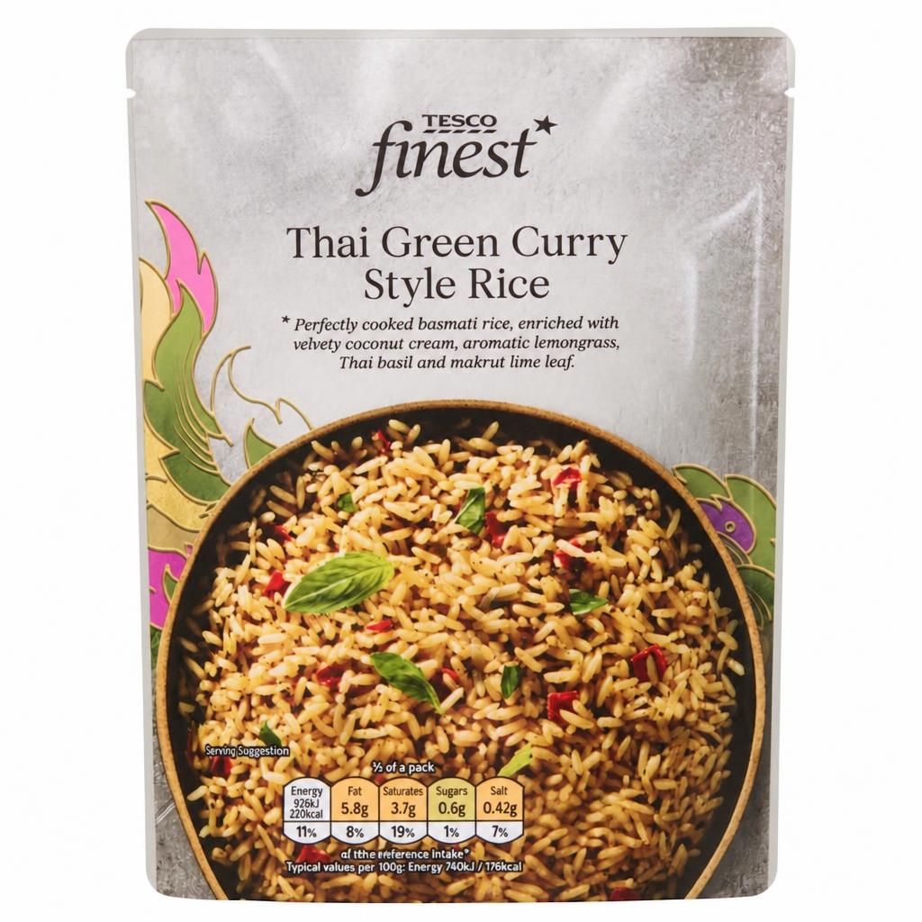 Tesco Finest Thai Green Curry Style Rice 250g