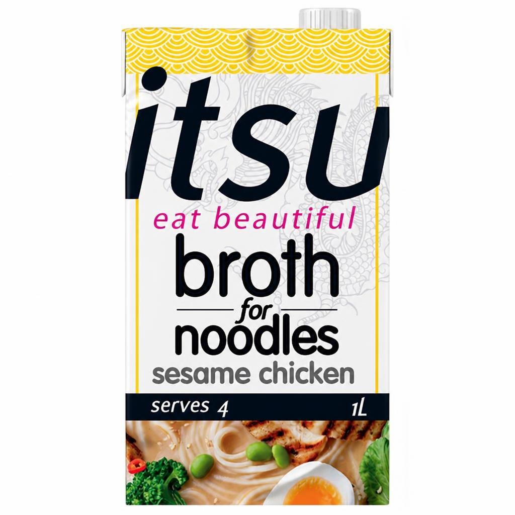 itsu sesame chicken broth for noodles 1L