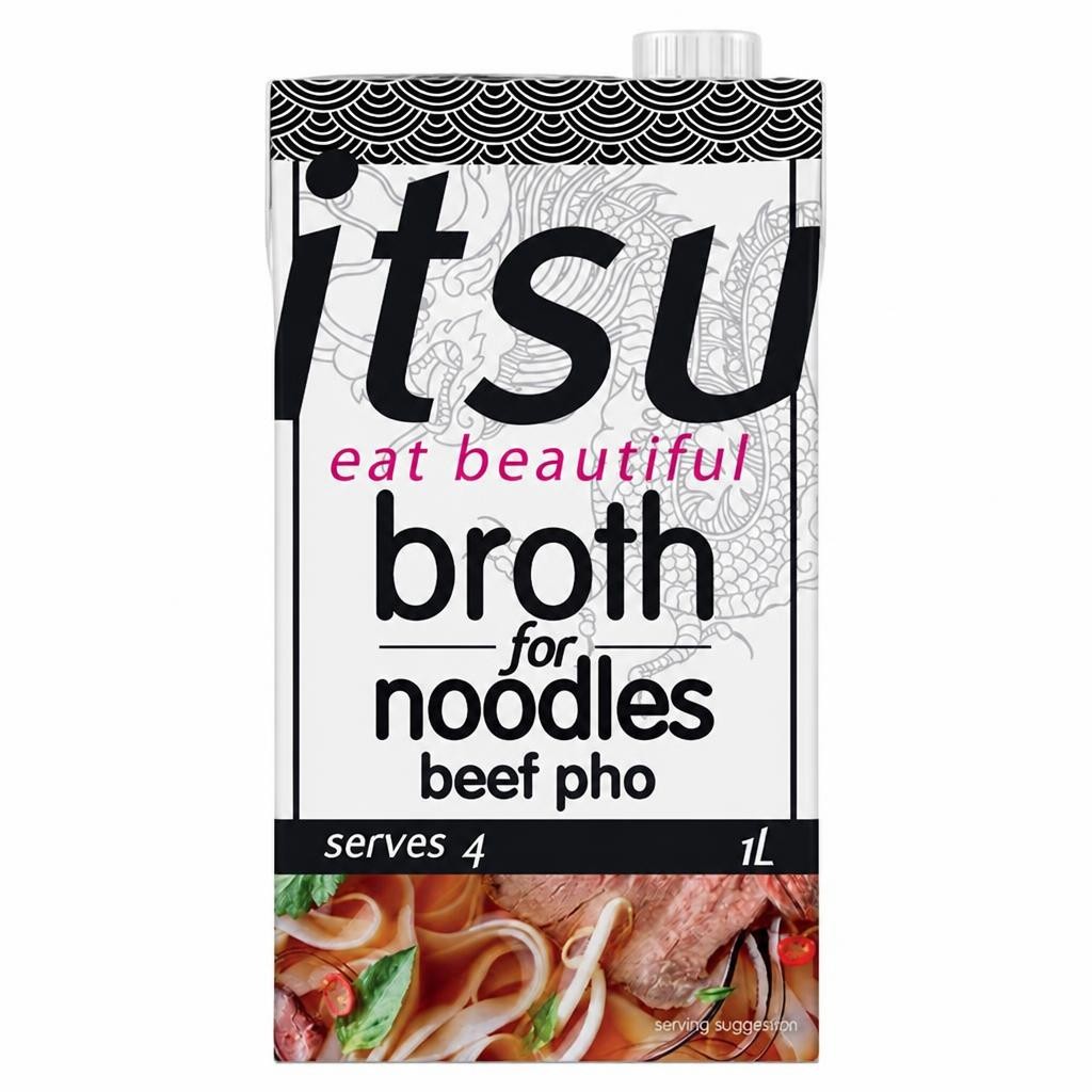 itsu beef pho broth for noodles serves 4 1L