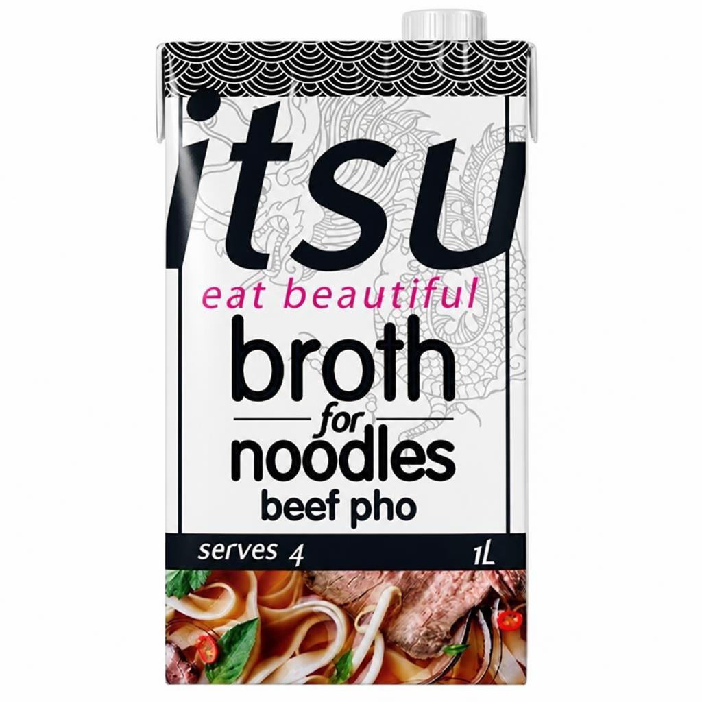 itsu beef pho broth for noodles serves 4 1L