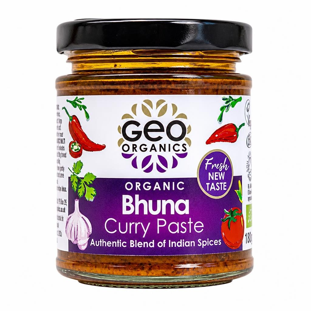 Organic Bhuna Curry Paste 180g (Geo Organics)