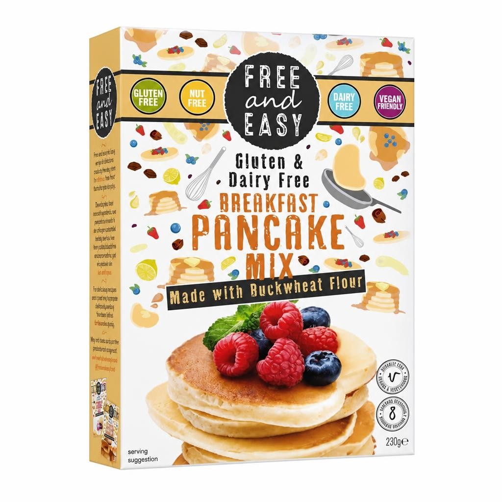 Breakfast Pancake Buckwheat 230g (Free & Easy) | Multi