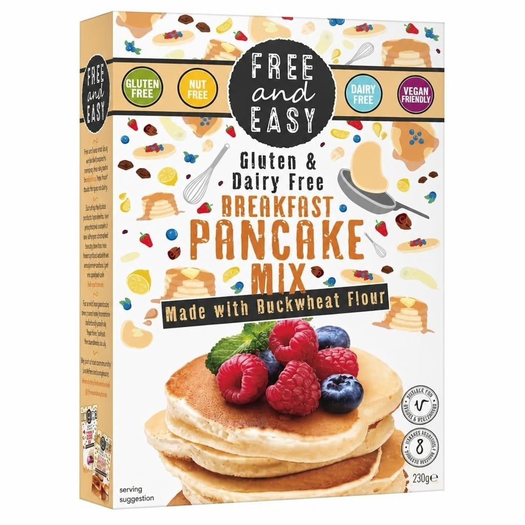 Breakfast Pancake Buckwheat 230g (Free & Easy) | Multi