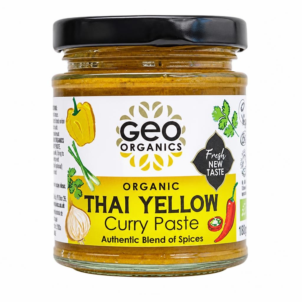 Organic Thai Yellow Curry Paste 180g (Geo Organics)