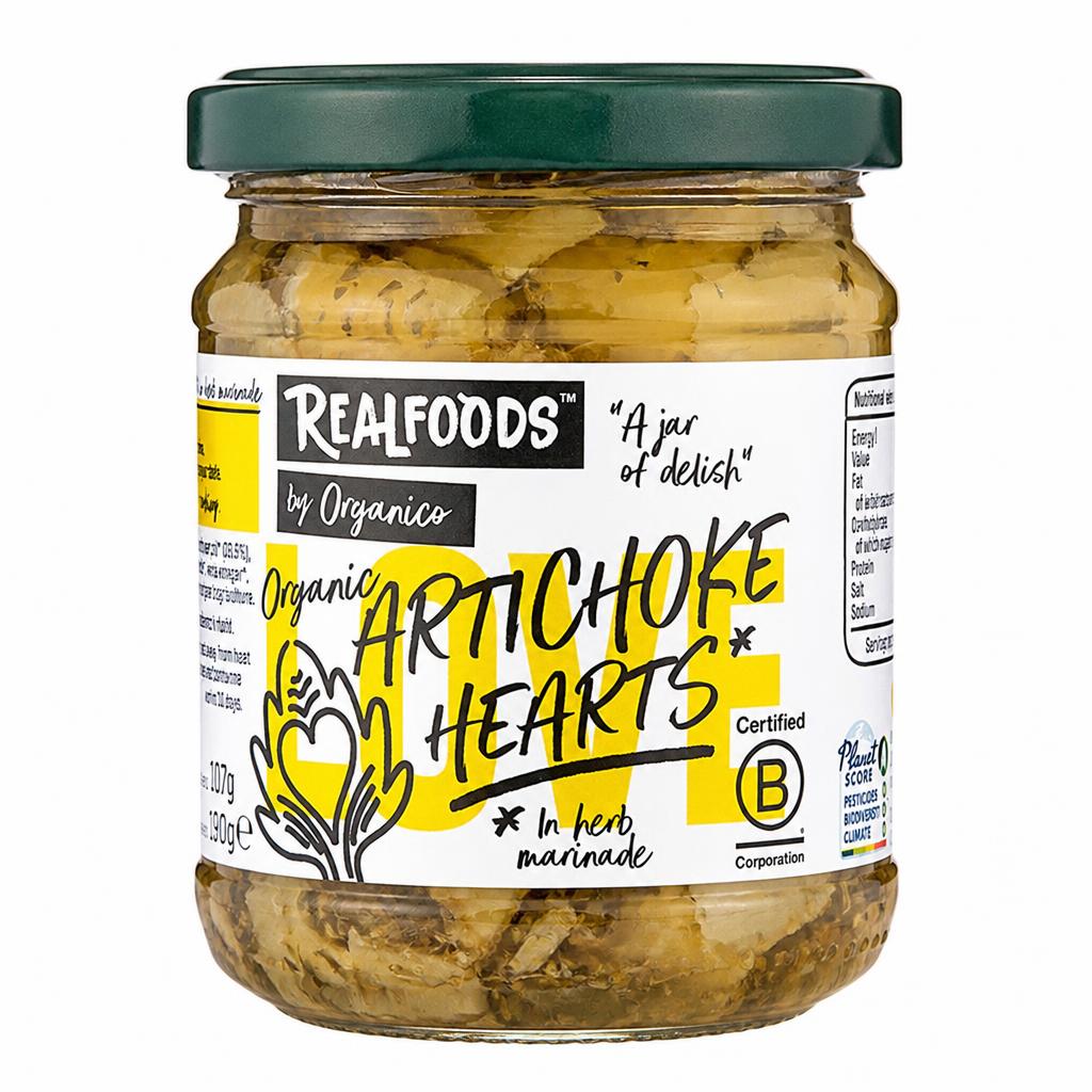 Organic Artichoke Hearts 190g (Organico)