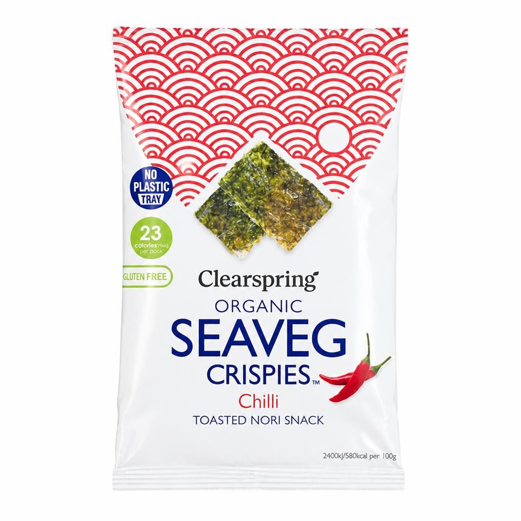 Organic Chilli SeaVeg Crispies 4g (Clearspring)