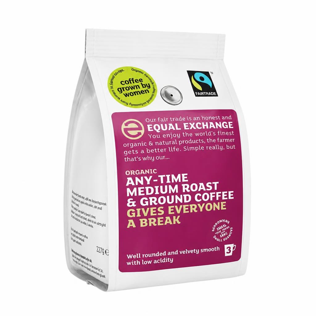 Medium Roast & Ground Coffee, Organic 227g (Equal Exchange)