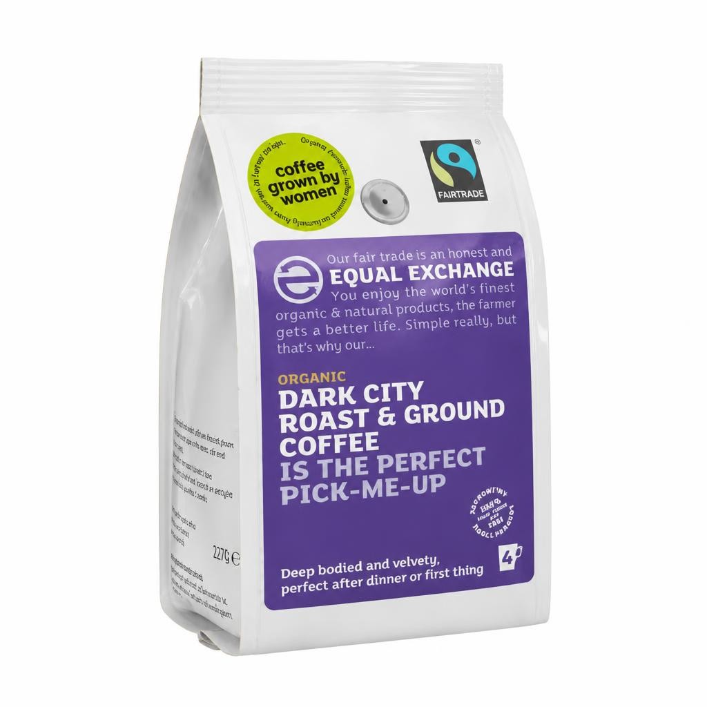 Dark City Roast & Ground Coffee, Organic 227g (Equal Exchange)