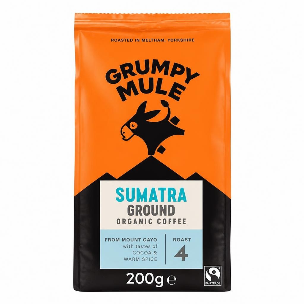 Organic Sumatra Ground Coffee 200g (Grumpy Mule)