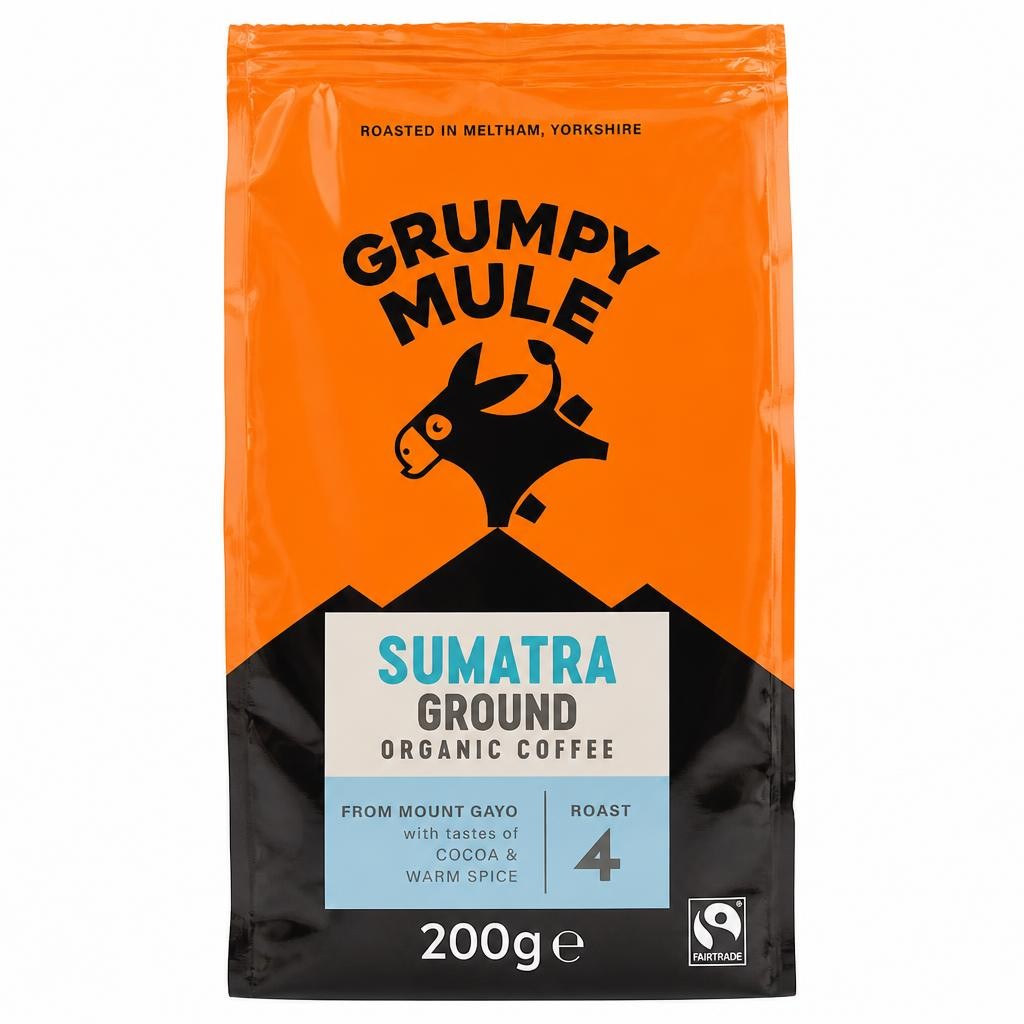 Organic Sumatra Ground Coffee 200g (Grumpy Mule)